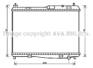 AVA QUALITY COOLING fd2440 -  Радиатор, охлаждение двигателя